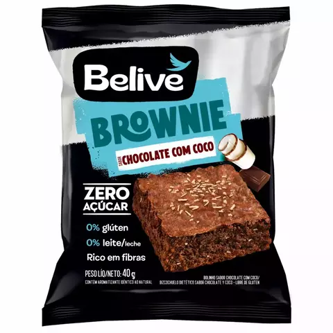 Brownie Belive Chocolate e Coco Zero dp 10x40g