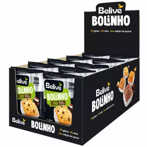 Bolinho Belive Coco com Gotas de Chocolate sem Lactose dp 10x40g