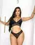 Conjunto Madalena - preto - P na internet