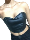 Top black corset engomado