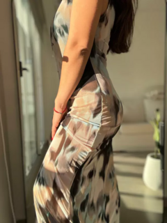 Vestido Goddes estampado clear - comprar online