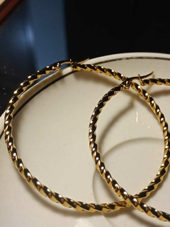 Argollas diseño ondulado - comprar online