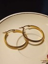 Argollas diseño snake skin
