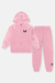 Conjunto Infantil Menina Jaqueta Pelo E Calça Rosa Mundo Cinti - loja online