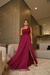 Vestido Longo de Festa Tule com Laço