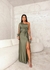 Imagem do Vestido Longo Mula Manca Com Fenda Madrinha Formatura Noiva