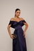 Vestido Longo Ombro A Ombro Cetim Zebrine na internet