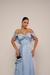 Imagem do Vestido Longo Ombro A Ombro Cetim Zebrine
