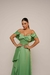 Imagem do Vestido Longo Ombro A Ombro Cetim Zebrine