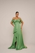 Vestido Longo Ombro A Ombro Cetim Zebrine