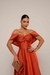 Vestido Longo Ombro A Ombro Cetim Zebrine - loja online