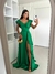 Vestido Longo Ombro A Ombro Cetim Zebrine