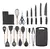 Kit Conjunto Utensílios Silicone Facas Tabua De Cortar 19pç - PRECISY WEB TECNOLOGIA LTDA