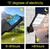 Reflector Led Sensor Movimiento Recarga Solar Pared Exterior - comprar online