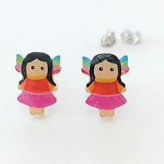 Aretes Lele, tipo broquel