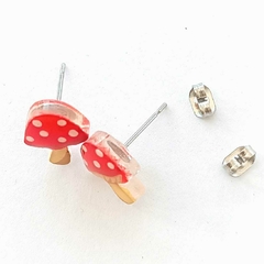 Aretes honguito, tipo broquel - comprar en línea