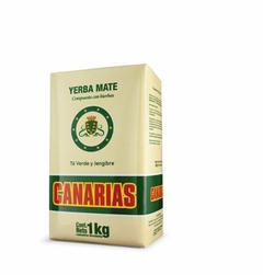 Yerba Canarias Sabor Te Verde y Jengibre 1 Kg