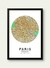 Mapa Paris - Estilo Circular a color