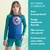 Kit 1 Conjunto Infantil Juvenil Camisa E Sunga Uv 50+ - Suspirar
