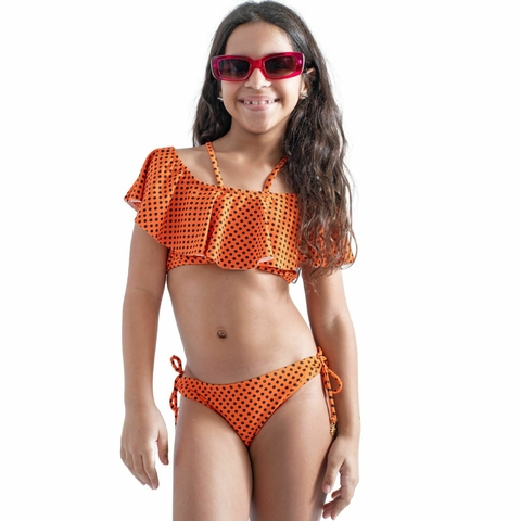Biquíni Cropped Infantil Termica Proteção Uv Praia