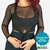 Blusa Tule Transparente Feminina Moda Fitness Academia - comprar online