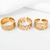 Anillos Regulables Acero Dorado