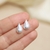 Aros Gotitas Caladas Plata