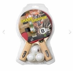Par Paleta ping pong + 3 pelotitas 1*