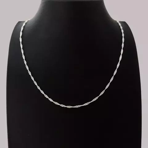 Colar Prata 925 Singapura Fina - amoranel