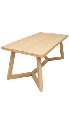 Imagen de Mesa de Comedor Nativa — Enchapado en Madera Natural