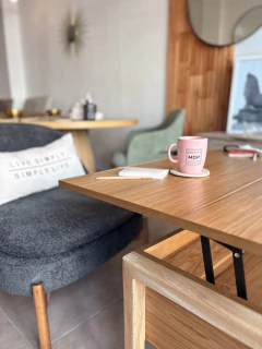 Mesa Ratona Kioto — Elevable en Madera Natural en internet
