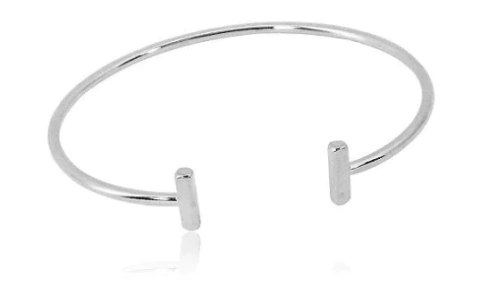 Bracelete 2 palitos em Prata 925