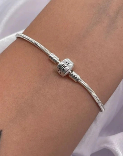 Pulseira para Berloque 18 cm em Prata 925