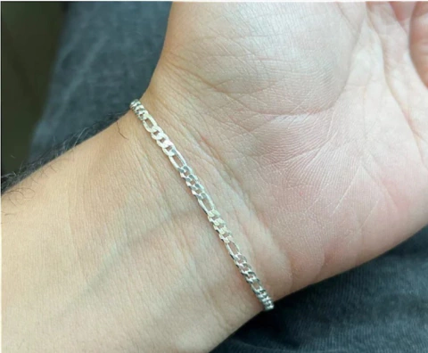 PULSEIRA MASCULINA 3X1 3MM - Prata 925