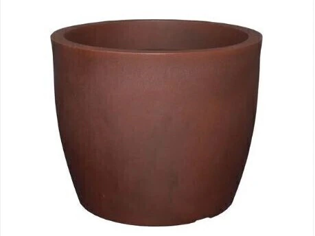 Vaso Liso Redondo 42 Aço Corten