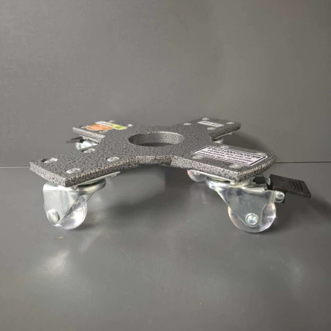 Suporte de Alumínio Invisível 4 Rodas 21 cm - COM TRAVA