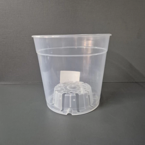 Vaso de Plástico Orquídea 15 Transparente