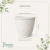 Cachepô Rattan M3 Redondo Branco - comprar online