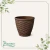 Cachepô Rattan M3 Redondo Coffee
