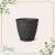 Cachepô Rattan Mini Redondo Preto