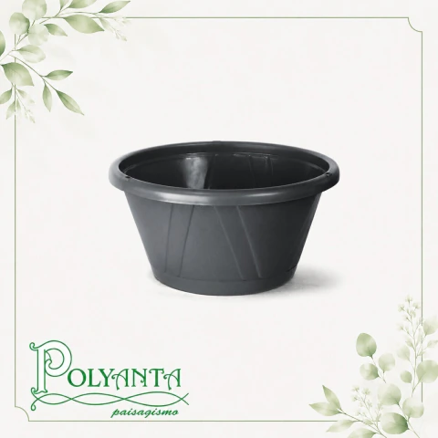 Cuia de Plástico com Prato N 01,5 Preto