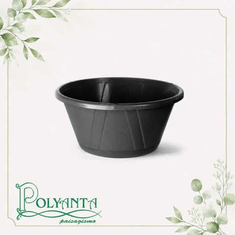 Cuia de Plástico com Prato N 03 Preto