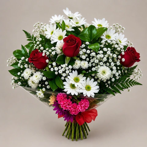 Buque 03 Rosas Celofane