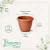 Vaso de Plástico Red Romano Mini Cerâmica - comprar online