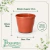 Vaso de Plástico Red Primavera 04 Cerâmica - comprar online