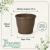 Vaso de Plástico Red Primavera 04 Marrom Avelã - comprar online