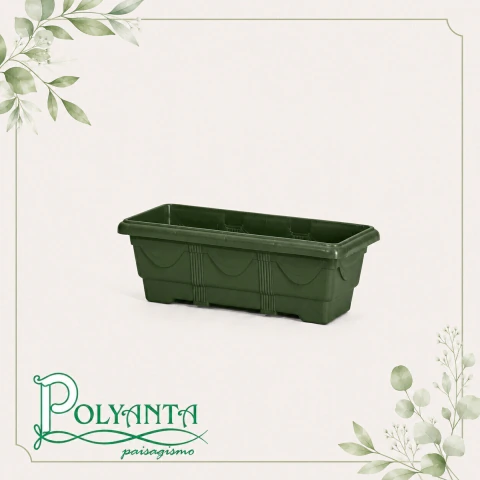 Jardineira de Plástico 35 Cm Verde Boldo