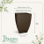 Vaso Quadrado Moderno 48 Café - comprar online