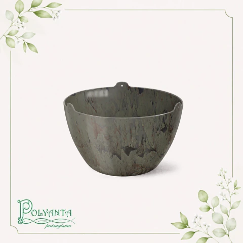 Cachepô Elegance Cuia 01 Verde Oliva