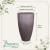 Vaso Conico Slim Liso 33 Preto Ardosia - comprar online